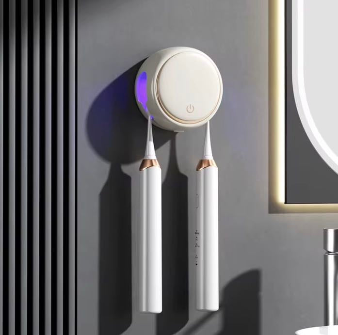 Support Intelligent UV pour Brosse de Précision – Porte-Brosse Murale Hygiène & Design