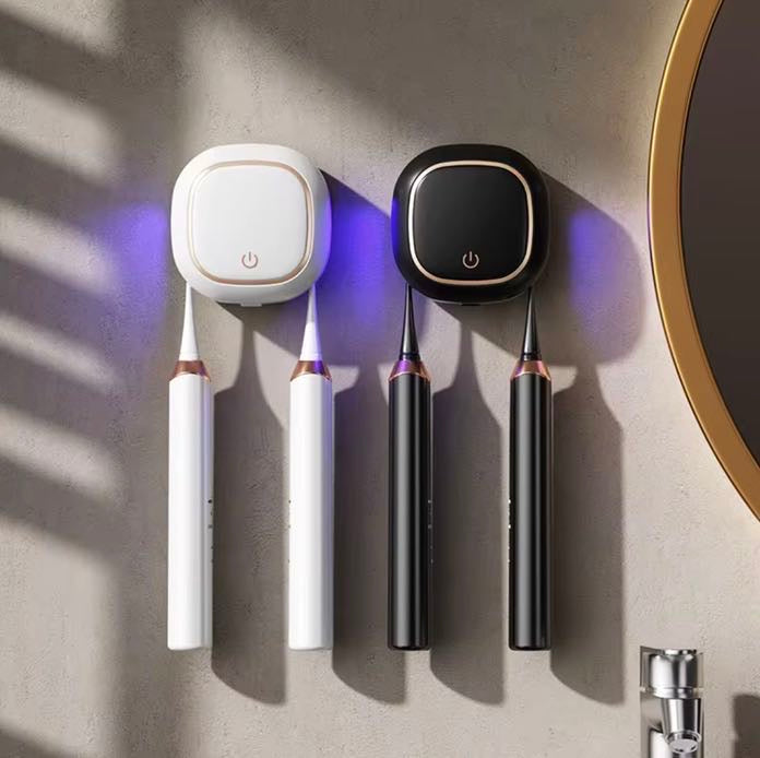 Support Intelligent UV pour Brosse de Précision – Porte-Brosse Murale Hygiène & Design